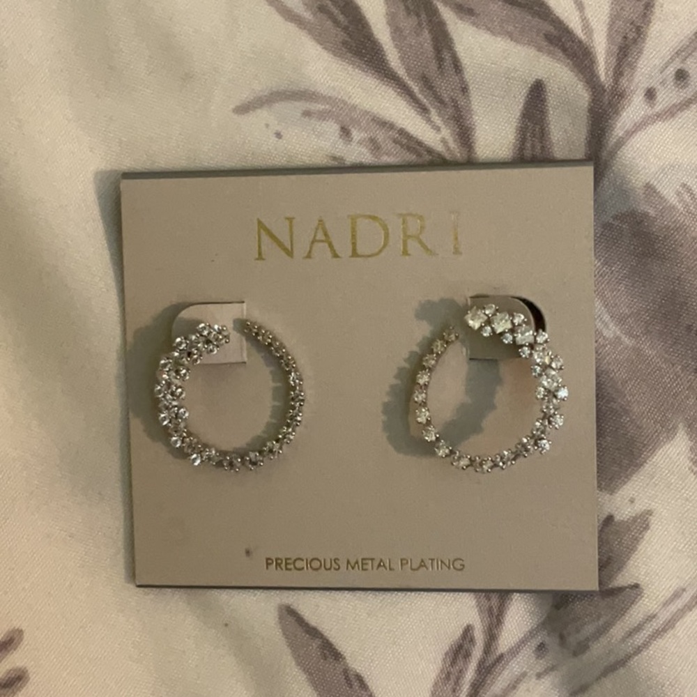 Nadri cz earrings